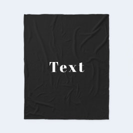Stilvoller Individuelle Name oder anderer Text | S Fleecedecke