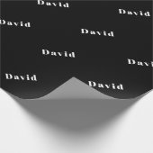 Stilvoller Individuelle Name oder anderer Text | S Geschenkpapier (Ecke)