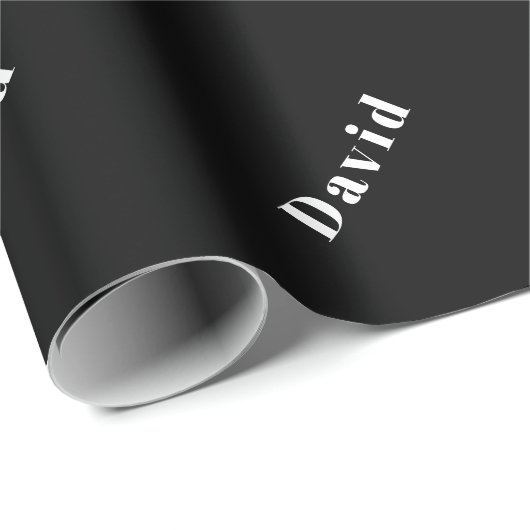 Stilvoller Individuelle Name oder anderer Text | S Geschenkpapier (Rolleneckpunkt)