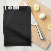 Stilvoller Individuelle Name oder anderer Text | S Geschirrtuch (Viertel Falte)