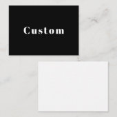 Stilvoller Individuelle Name oder anderer Text | S Mitteilungskarte (Vorne/Hinten)