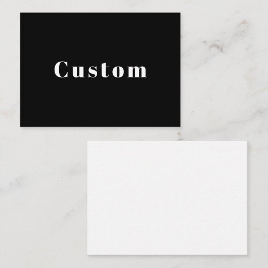 Stilvoller Individuelle Name oder anderer Text | S Mitteilungskarte (Vorne/Hinten)