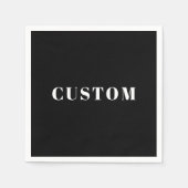 Stilvoller Individuelle Name oder anderer Text | S Serviette (Vorderseite)