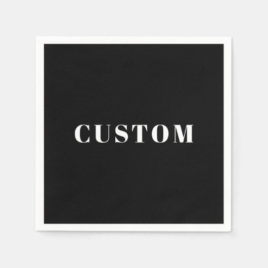 Stilvoller Individuelle Name oder anderer Text | S Serviette (Vorderseite)