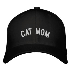 Stilvoller individueller CAT MOM Text Bestickte Baseballkappe