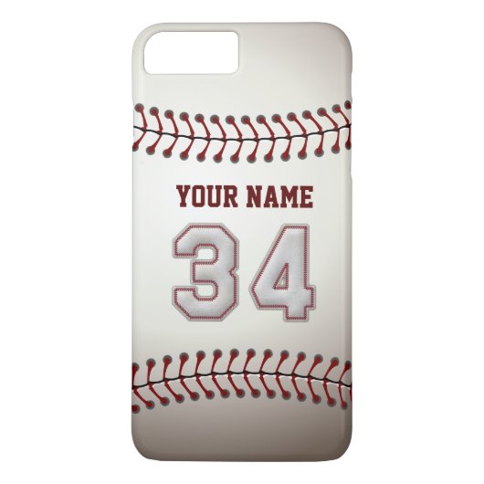 Stilvoller individueller Name der Baseball-Zahl-34 Case-Mate iPhone Hülle (Rückseite)