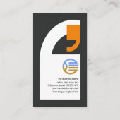 Stilvoller Journalist der Mark Reporter Visitenkarte (Rückseite)