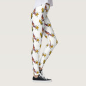 Stilvoller Kardinal und Blume - Leggings (Rechts)