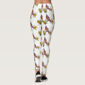 Stilvoller Kardinal und Blume - Leggings (Rückseite)