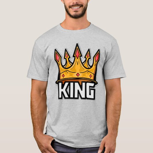 Stilvoller King Crown T - Shirt (Vorderseite)