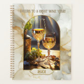 Stilvoller klassischer Wein Planer (Vorderseite)