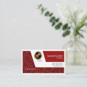 Stilvoller, kreativer Buchhalter Visitenkarte (Stehend Vorderseite)