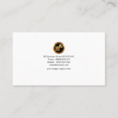 Stilvoller, kreativer Buchhalter Visitenkarte (Rückseite)