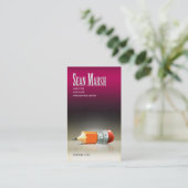 Stilvoller kreativer Korrektor des Visitenkarte (Stehend Vorderseite)