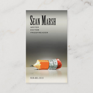 Stilvoller kreativer Korrektor des Visitenkarte