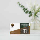 Stilvoller kreativer SeitenBacksteinmauer-Bau Visitenkarte (Stehend Vorderseite)