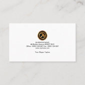 Stilvoller kreativer SeitenBacksteinmauer-Bau Visitenkarte (Rückseite)