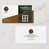 Stilvoller kreativer SeitenBacksteinmauer-Bau Visitenkarte (Vorne/Hinten)