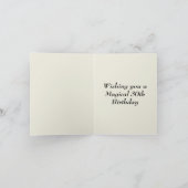 Stilvoller Leather Look Glitzer Funkelnd 30. Gebur Karte (Innenseite)