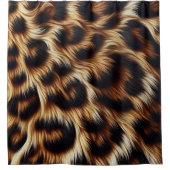Stilvoller Leopardendruck Duschvorhang (Vorderseite)