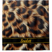 Stilvoller Leopardendruck Duschvorhang (Vorderseite)