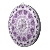 Stilvoller Lila-Blumen-Dartboard Dartscheibe (Vorderseite rechts)