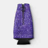 Stilvoller Lila Glitzer Flaschenkühler (Rückseite)