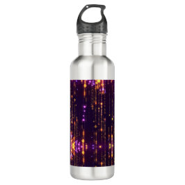 Stilvoller Lila Glitzer Gold Mogern Sparkl Edelstahlflasche