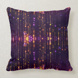 Stilvoller Lila Glitzer Gold Mogern Sparkl Kissen