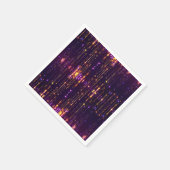 Stilvoller Lila Glitzer Gold Mogern Sparkl Serviette (Ecke)