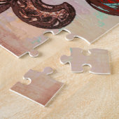 Stilvoller Lilien-Entwurf Puzzle (Seite)