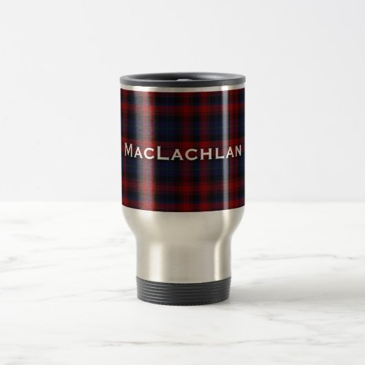 Stilvoller MacLachlan Tartan-karierte Reise-Tasse Reisebecher (Mittel)