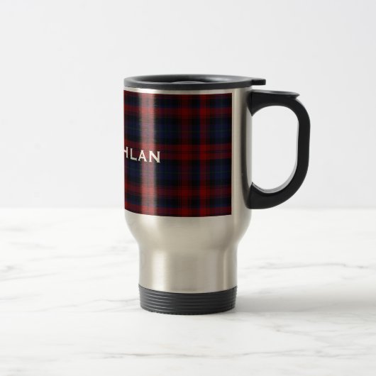 Stilvoller MacLachlan Tartan-karierte Reise-Tasse Reisebecher (Rechts)
