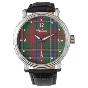 Stilvoller MacLean Tartan-karierte Armbanduhr