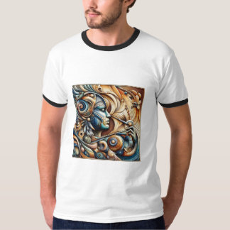 "Stilvoller Männer bedruckter T - Shirt - Fett Des