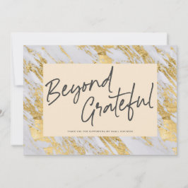 Stilvoller Marmor, modern, jenseits der Dankbarkei Dankeskarte