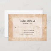 Stilvoller Marmorhintergrund | Jede Event-UAWG RSVP Karte (Vorne/Hinten)