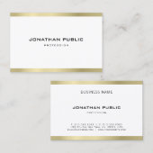 Stilvoller Minimalistischer beruflicher Trendy Visitenkarte (Vorne/Hinten)