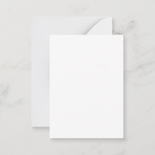 stilvoller minimalistischer Chic danke Ihnen süß 1 Mitteilungskarte (Rückseite)