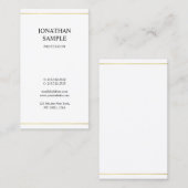 Stilvoller Minimalistischer Entwurfs-moderner Visitenkarte (Vorne/Hinten)