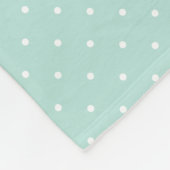 Stilvoller Mint Blue Black Design Individuelle Nam Fleecedecke (Ecke)