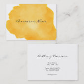 Stilvoller mittlerer orange Swish der Farbe Visitenkarte (Vorne/Hinten)