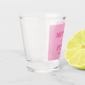 STILVOLLER MODERNER INDIVIDUELLER NAME HOCHZEIT SCHNAPSGLAS (Links)