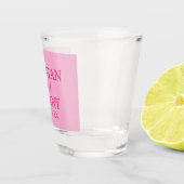 STILVOLLER MODERNER INDIVIDUELLER NAME HOCHZEIT SCHNAPSGLAS (Rechts)