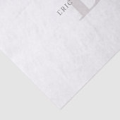 Stilvoller moderner Name und Monogramm Seidenpapier (Ausschnitt)