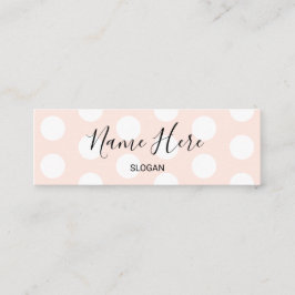 Stilvoller moderner Tupfen-MiniVisitenkarten Mini Visitenkarte