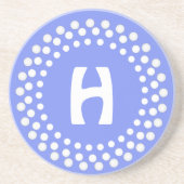 Stilvoller Monogrammstein Untersetzer (Vorne)