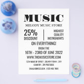Stilvoller Musical Instrument Store Flyer (Einzeln)