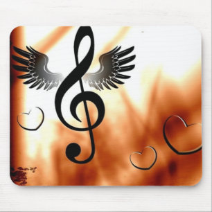 Stilvoller Musik-Entwurf Mousepad
