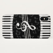 Stilvoller Musiknoten-dreifacher Clef-und Case-Mate iPhone Hülle (Rückseite (Horizontal))